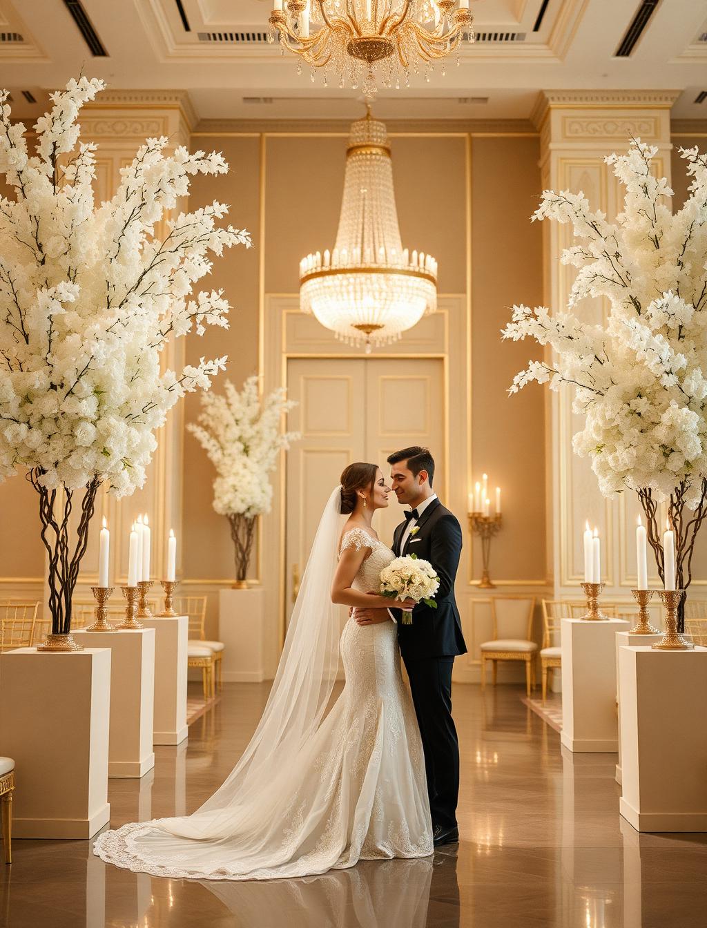 Elegant wedding setting
